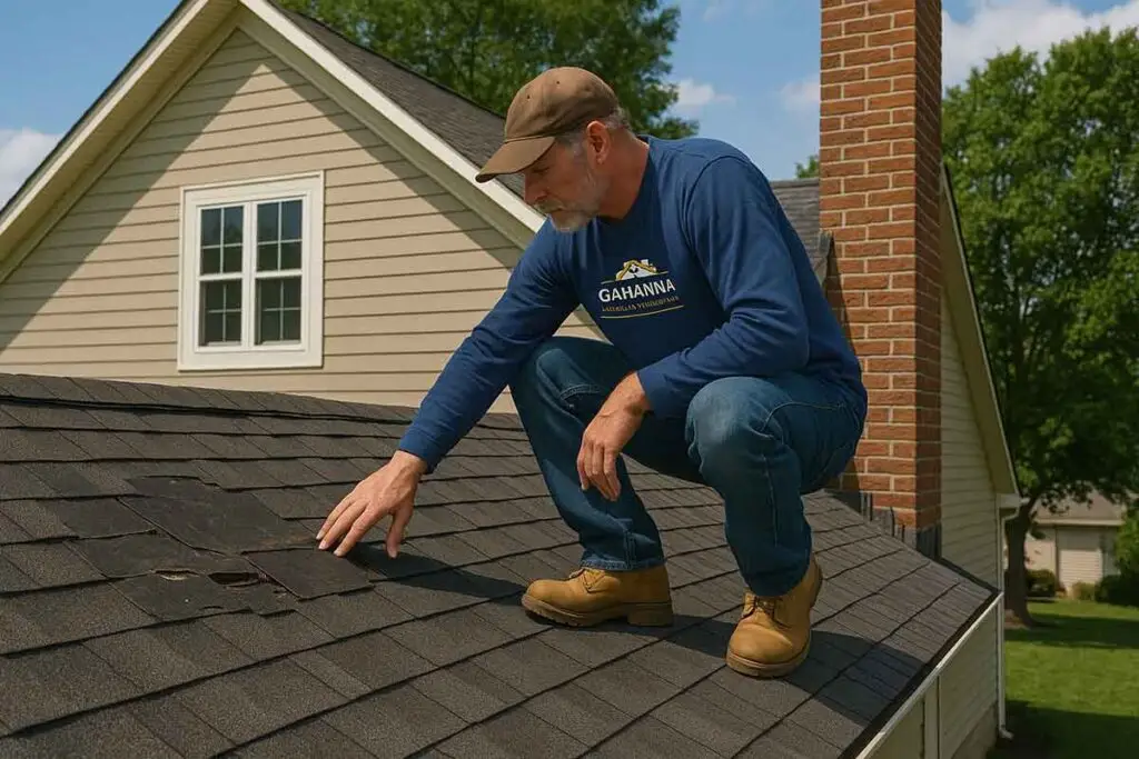 Gahanna roofing looking at a roof that needs a roof repair